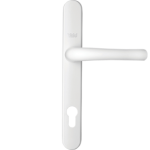 Aluminium door handle - white