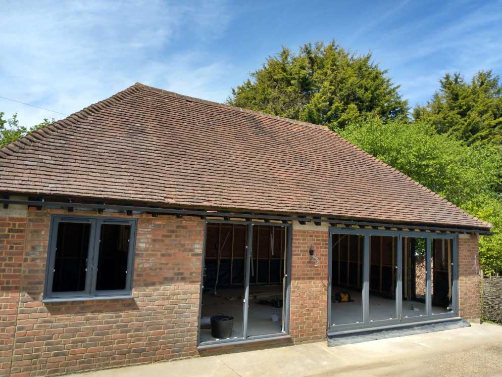 half build aluminium doors, East Sussex